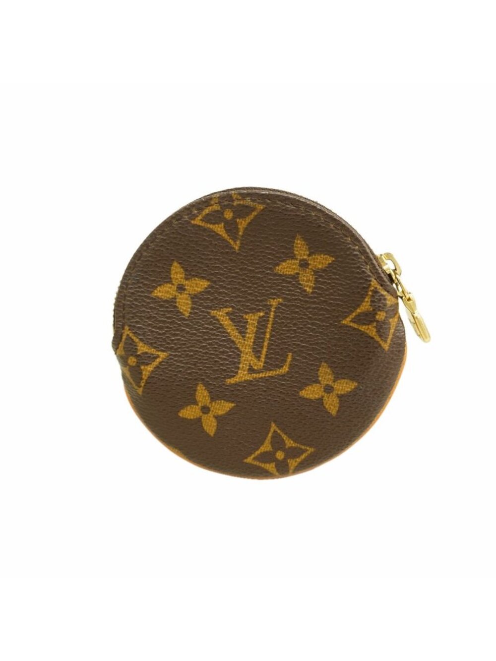 Louis Vuitton Coin Purse Monogram Porte Monnaie Rond Brown